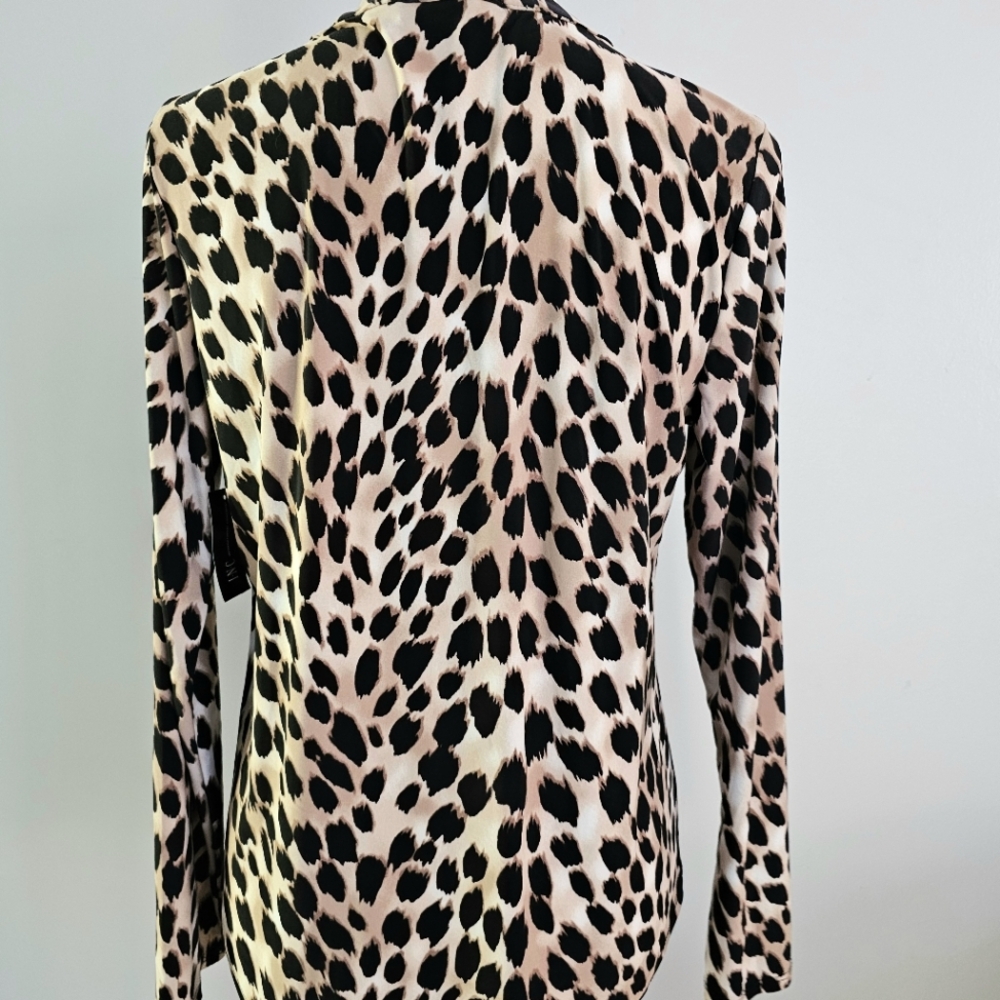 INC Leopard Print Longsleeve Top - Picture 4 of 7